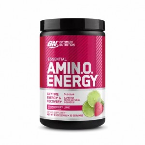 Optimum Nutrition ESSENTIAL AMIN.O. ENERGY® Strawberry Lime 0.6 lb (30 Servings) | UJW-570168