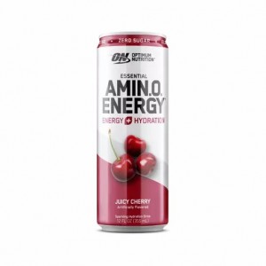 Optimum Nutrition ESSENTIAL AMIN.O. ENERGY+ Electrolytes Sparkling Juicy Cherry 355ml * 12 Cans (12 Servings) | JUY-309716