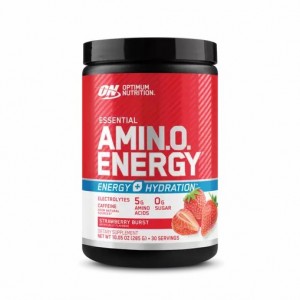 Optimum Nutrition Essential AMIN.O. ENERGY + Electrolytes Strawberry Burst 0.63 lb (30 Servings) | SMY-579860