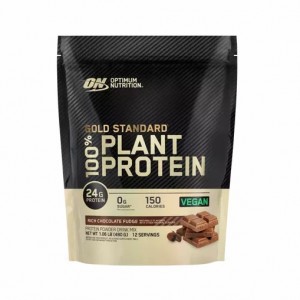 Optimum Nutrition GOLD STANDARD® 100% Plant Rich Chocolate Fudge 1.06 lb (12 Servings) | BTM-198605