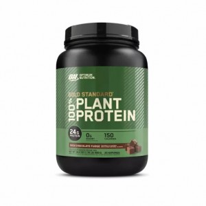 Optimum Nutrition GOLD STANDARD® 100% Plant Rich Chocolate Fudge 1.76 lb (20 Servings) | CNK-546873