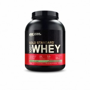 Optimum Nutrition GOLD STANDARD 100% WHEY™ Chocolate Mint 5 lb (70 Servings) | IWN-270698