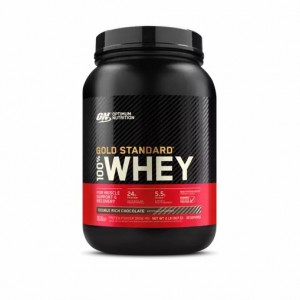 Optimum Nutrition GOLD STANDARD 100% WHEY™ Double Rich Chocolate 2 lb (29 Servings) | QBZ-612849