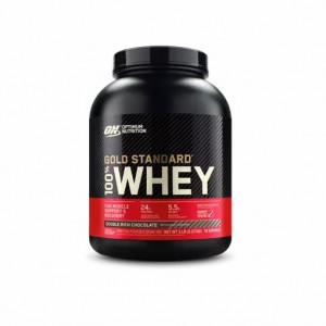 Optimum Nutrition GOLD STANDARD 100% WHEY™ Double Rich Chocolate 5 lb (74 Servings) | QCO-938510