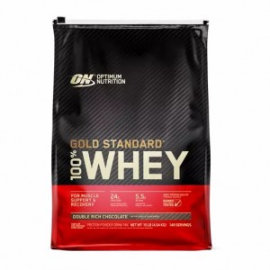 Optimum Nutrition GOLD STANDARD 100% WHEY™ Double Rich Chocolate 10 lb (149 Servings) | KJL-530894