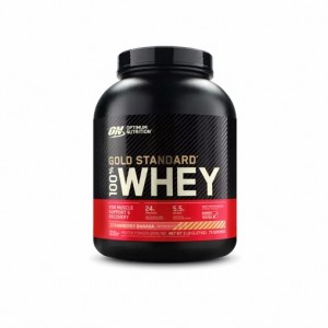 Optimum Nutrition GOLD STANDARD 100% WHEY™ Strawberry Banana 5 lb (75 Servings) | XGO-913028