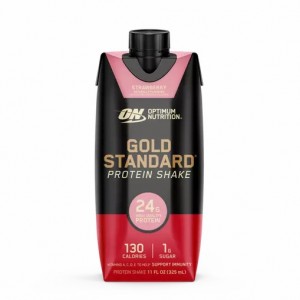 Optimum Nutrition GOLD STANDARD® Ready To Drink Protein Shake *new* Strawberry 12 Cartons (12 Servings) | OVM-957104