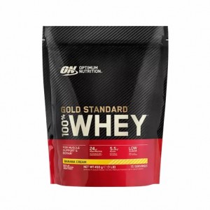 Optimum Nutrition Gold Standard 100% Whey Protein Powder Banana Cream 450 grams (15 Servings) | HUL-041693