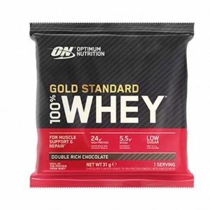 Optimum Nutrition Gold Standard 100% Whey Powder Sachets Double Rich Chocolate 1 sachet (31 grams) | GPN-910658