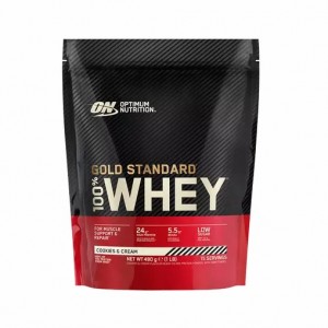 Optimum Nutrition Gold Standard 100% Whey Protein Powder Cookies & Cream 480 grams (15 Servings) | SGL-185470