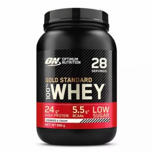 Optimum Nutrition Gold Standard 100% Whey Protein Powder Cookies & Cream 896 grams (28 Servings) | XKS-623108