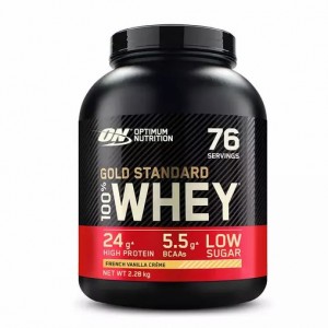 Optimum Nutrition Gold Standard 100% Whey Protein Powder French Vanilla 2.28 kg (76 Servings) | XAJ-432670