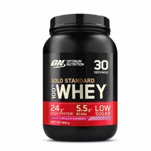 Optimum Nutrition Gold Standard 100% Whey Protein Powder White Chocolate Raspberry 900 grams (30 Servings) | DCU-905374