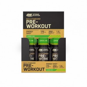 Optimum Nutrition Gold Standard Pre-Workout Shot Lemon Lime 720 ml (12 pieces) | KJX-406173