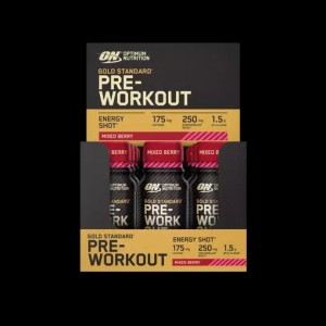 Optimum Nutrition Gold Standard Pre-Workout Shot Mixed Berry 720 ml (12 pieces) | HJB-085374