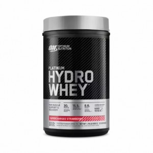 Optimum Nutrition PLATINUM HYDROWHEY™ Supercharged Strawberry 1.76 lb (20 Servings) | NBF-045127