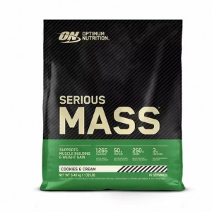 Optimum Nutrition Serious Mass Gainer Cookies & Cream 5.45 kg (16 Servings) | BKR-098317