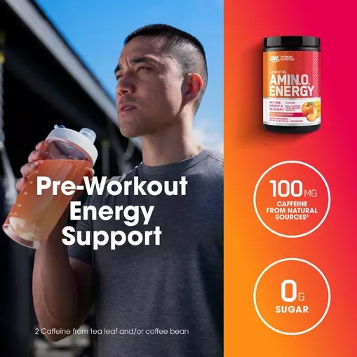 Optimum Nutrition ESSENTIAL AMIN.O. ENERGY® *new* Peach Mango Tango - Notify Me 0.6 lb - Notify me | OSG-416792