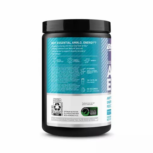 Optimum Nutrition ESSENTIAL AMIN.O. ENERGY® *new* Rainbow Sherbet - Notify Me 0.6 lb - Notify me | DSQ-930256