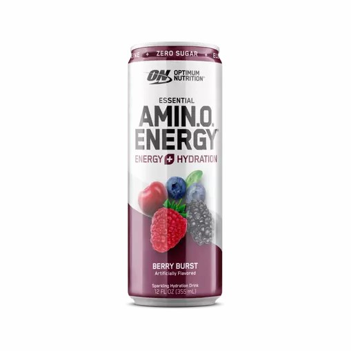 Optimum Nutrition ESSENTIAL AMIN.O. ENERGY+ Electrolytes Sparkling Berry Burst 355ml * 12 Cans (12 Servings) | WYM-493805