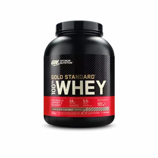 Optimum Nutrition GOLD STANDARD 100% WHEY™ Chocolate Coconut 5 lb (71 Servings) | KWX-319645