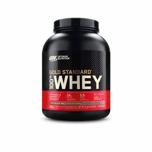 Optimum Nutrition GOLD STANDARD 100% WHEY™ Chocolate Malt 5 lb (73 Servings) | QYC-479126