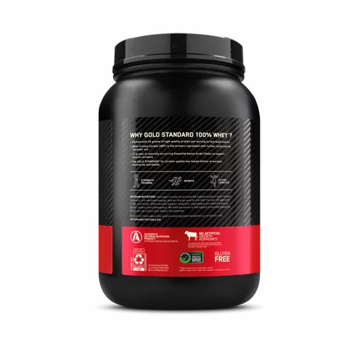 Optimum Nutrition GOLD STANDARD 100% WHEY™ Delicious Strawberry 2 lb (29 Servings) | SVP-602198