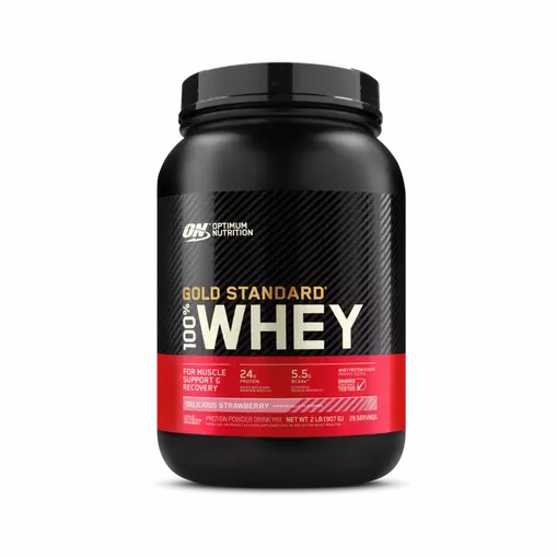 Optimum Nutrition GOLD STANDARD 100% WHEY™ Delicious Strawberry 2 lb (29 Servings) | SVP-602198