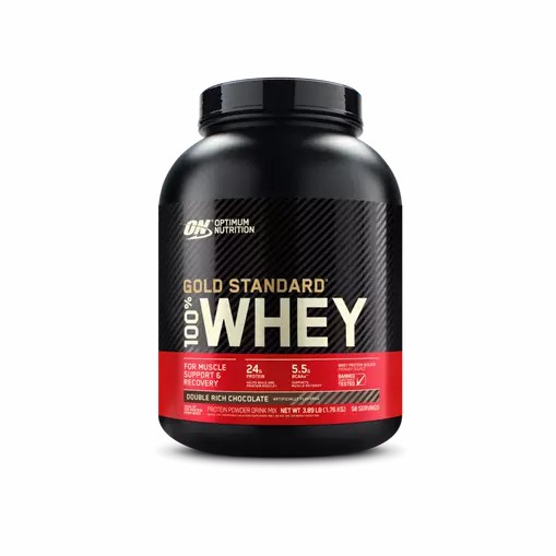 Optimum Nutrition GOLD STANDARD 100% WHEY™ Double Rich Chocolate 4 lb (58 Servings) | YBT-305921