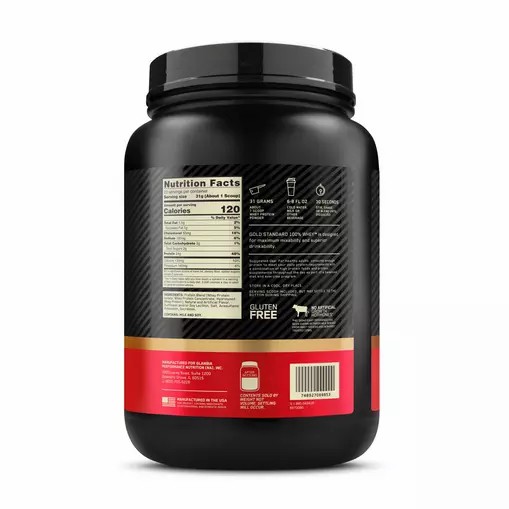 Optimum Nutrition GOLD STANDARD 100% WHEY™ French Vanilla Creme 1.5 lb (22 Servings) | FZC-532976