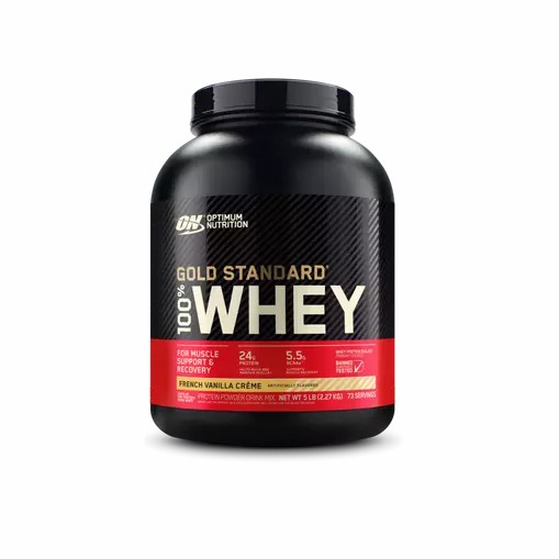 Optimum Nutrition GOLD STANDARD 100% WHEY™ French Vanilla Creme 5 lb (73 Servings) | ZEB-087219