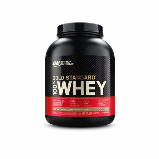 Optimum Nutrition GOLD STANDARD 100% WHEY™ Mocha Cappuccino 5 lb (71 Servings) | TKF-897302