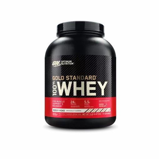 Optimum Nutrition GOLD STANDARD 100% WHEY™ Rocky Road 5 lb (72 Servings) | JDK-085913