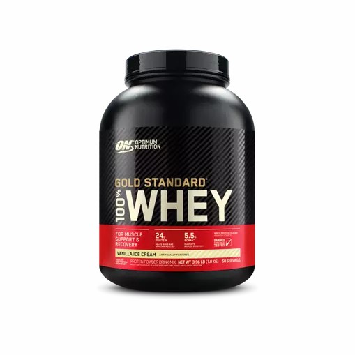 Optimum Nutrition GOLD STANDARD 100% WHEY™ Vanilla Ice Cream 4 lb (58 Servings) | VXP-039478