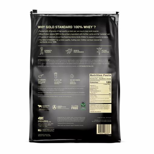 Optimum Nutrition GOLD STANDARD 100% WHEY™ Vanilla Ice Cream 10 lb - Notify me | TVL-576431