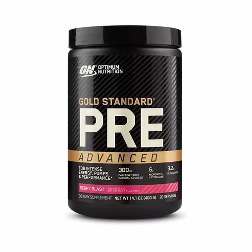 Optimum Nutrition GOLD STANDARD® Pre Advanced Berry Blast 0.88 lb (20 Servings) | TOZ-059743