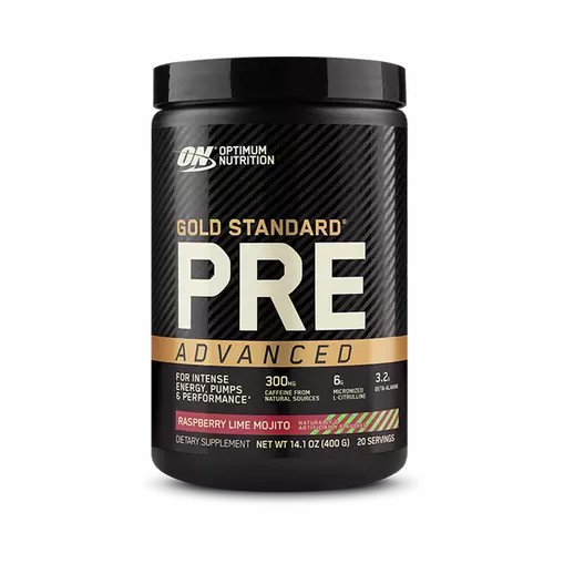 Optimum Nutrition GOLD STANDARD® Pre Advanced Raspberry Lime Mojito 0.88 lb (20 Servings) | NJI-671023