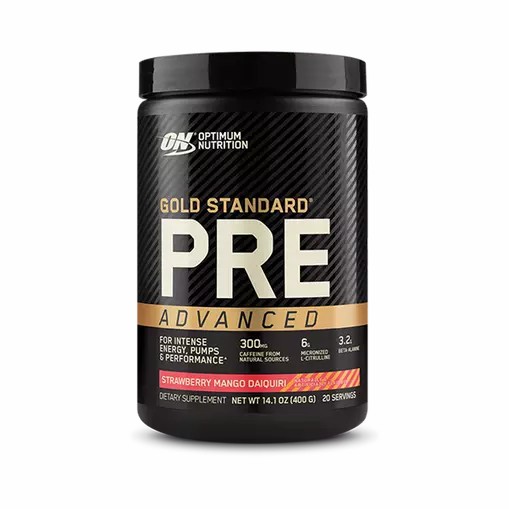 Optimum Nutrition GOLD STANDARD® Pre Advanced Strawberry Mango Daiquiri 0.88 lb (20 Servings) | CRG-754908