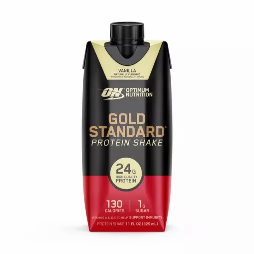 Optimum Nutrition GOLD STANDARD® Ready To Drink Protein Shake Vanilla 12 Cartons (12 Servings) | GDJ-037618