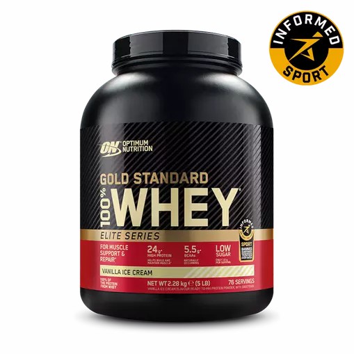 Optimum Nutrition Gold Standard 100% Whey - Elite Series Vanilla Ice Cream 2.27 kg (77) | IMB-560742