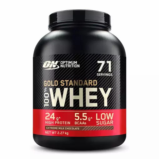 Optimum Nutrition Gold Standard 100% Whey Protein Powder Extreme Milk Chocolate 2.27 kg (71 Servings) | ZLG-386417