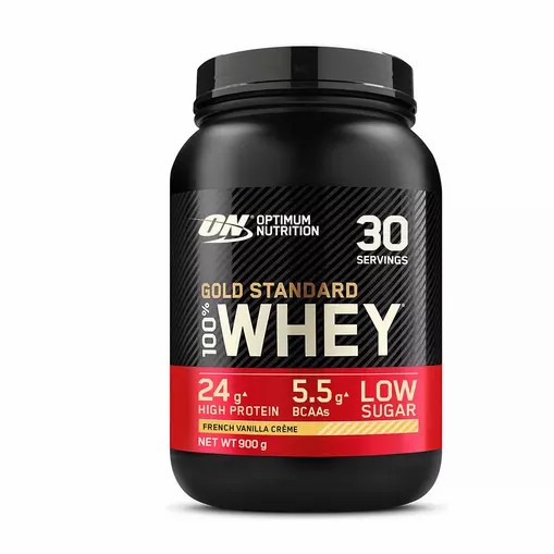 Optimum Nutrition Gold Standard 100% Whey Protein Powder French Vanilla 900 grams (30 Servings) | MTK-820491