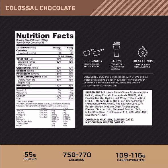 Optimum Nutrition Gold Standard Gainer Chocolate 4.67kg | MKY-251473