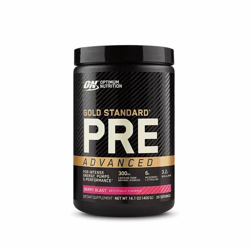 Optimum Nutrition Gold Standard Pre Advanced Berry Blast 20 Serves | NGR-524307