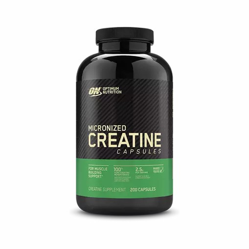 Optimum Nutrition Micronized Creatine Capsules 200 Capsules (100 Servings) | VIM-409785