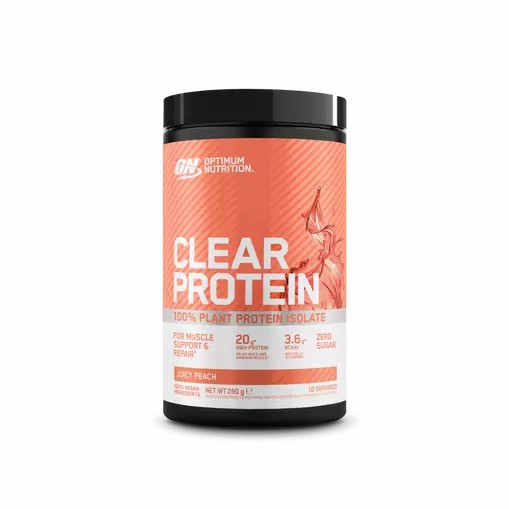 Optimum Nutrition ON Clear Protein 100% Plant Protein Isolate Juicy Peach 280 grams (10 Servings) | ZQG-812407