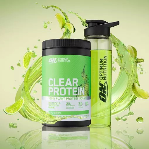 Optimum Nutrition ON Clear Protein 100% Plant Protein Isolate Lime Sorbet 280 grams (10 Servings) | RYE-098651