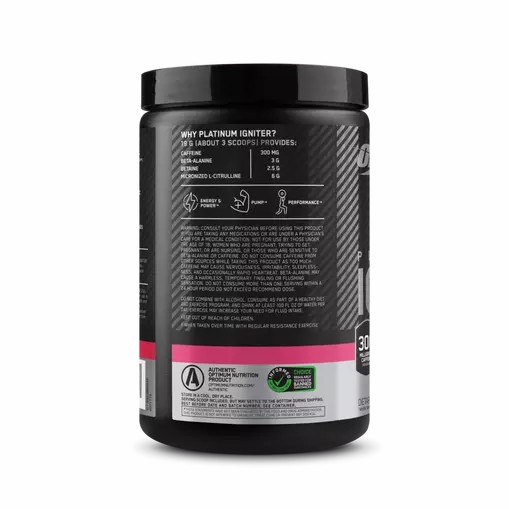 Optimum Nutrition Platinum Igniter Berry Lemonade Blast 0.84 lb (20 Servings) | LKO-583192