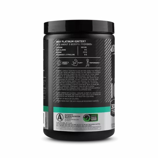 Optimum Nutrition Platinum Igniter Cherry Lime Punch 0.84 lb (20 Servings) | XFA-681204