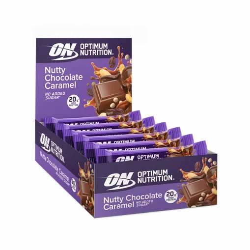 Optimum Nutrition Protein Bar Nutty Chocolate Caramel 700 grams (10 Bars) | KXN-506921